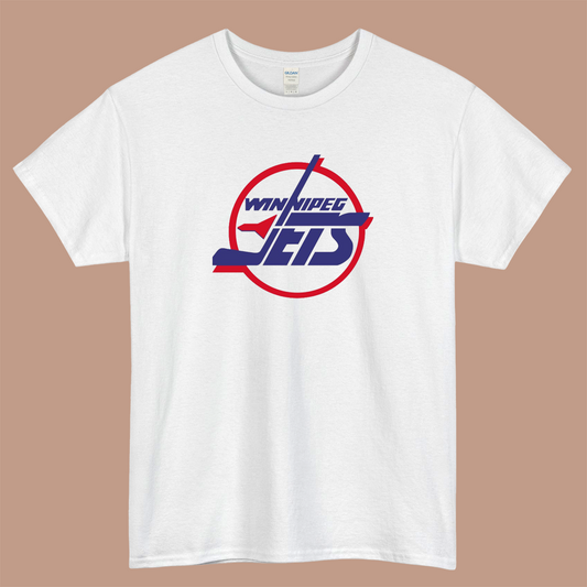 Hockey Winnipeg Jets WIN Logo Mens Unisex Short Sleeve T-Shirt Size S-3XL - P
