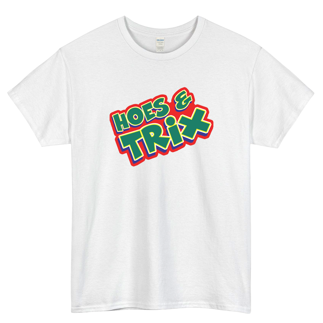 Hoes and Tricks Cereal Logo Mens Unisex Short Sleeve T-Shirt Size S-3XL - P