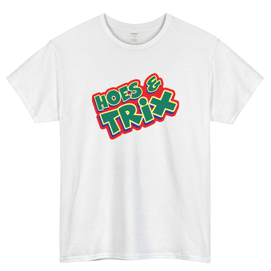 Hoes and Tricks Cereal Logo Mens Unisex Short Sleeve T-Shirt Size S-3XL - P