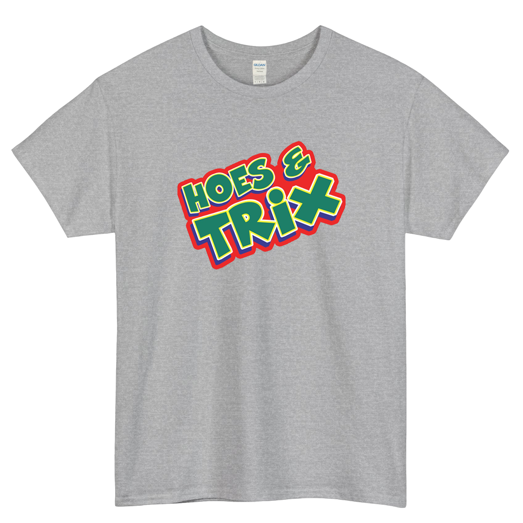 Hoes and Tricks Cereal Logo Mens Unisex Short Sleeve T-Shirt Size S-3XL - P