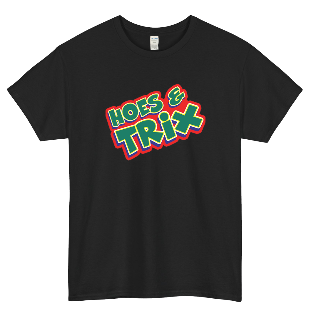 Hoes and Tricks Cereal Logo Mens Unisex Short Sleeve T-Shirt Size S-3XL - P