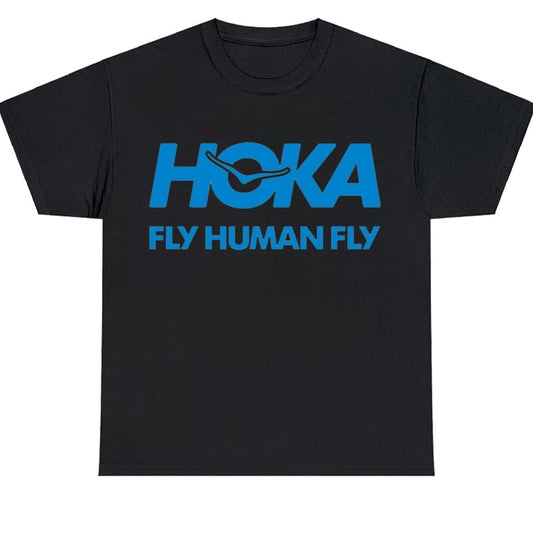 Hoka Fly Human Fly Logo Men's Unisex T Shirt Size S to 3XL