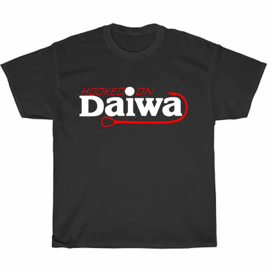 Hoked On Daiwa Fishing Logo Men's Unisex T Shirt Size S to 3XL