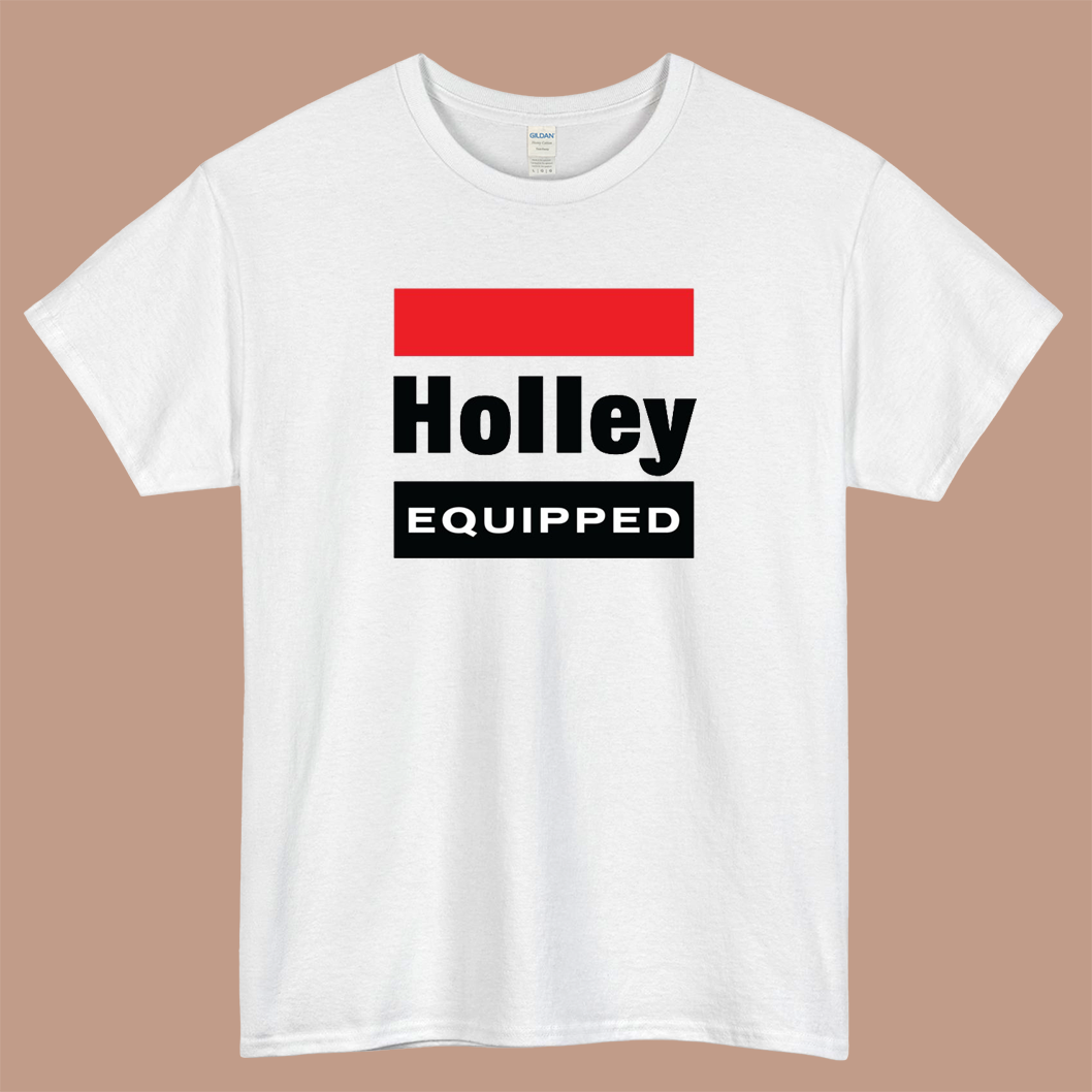 Holley Equipped Logo Mens Unisex Short Sleeve T-Shirt Size S-3XL - P
