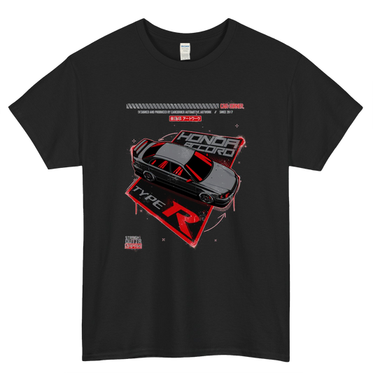 Honda Accord Type R - CarCorner Logo Mens Unisex Short Sleeve T-Shirt Size S-3XL - P