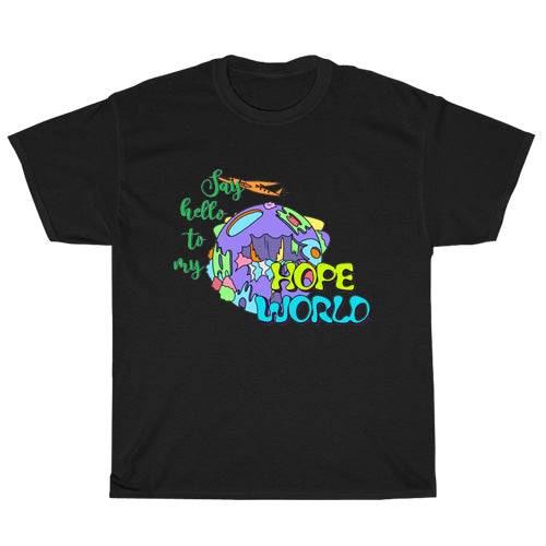 Hope World J-Hope Hobicore Active Logo Mens Unisex Short Sleeve Black T-Shirt Size S-3X