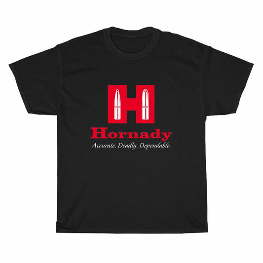 Hornady Guns Firearms Logo Men's Unisex T Shirt Size S to 3XL