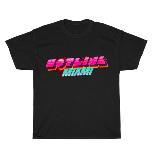 Hotline Miami Games Logo Men's Unisex T Shirt Size S to 3XL