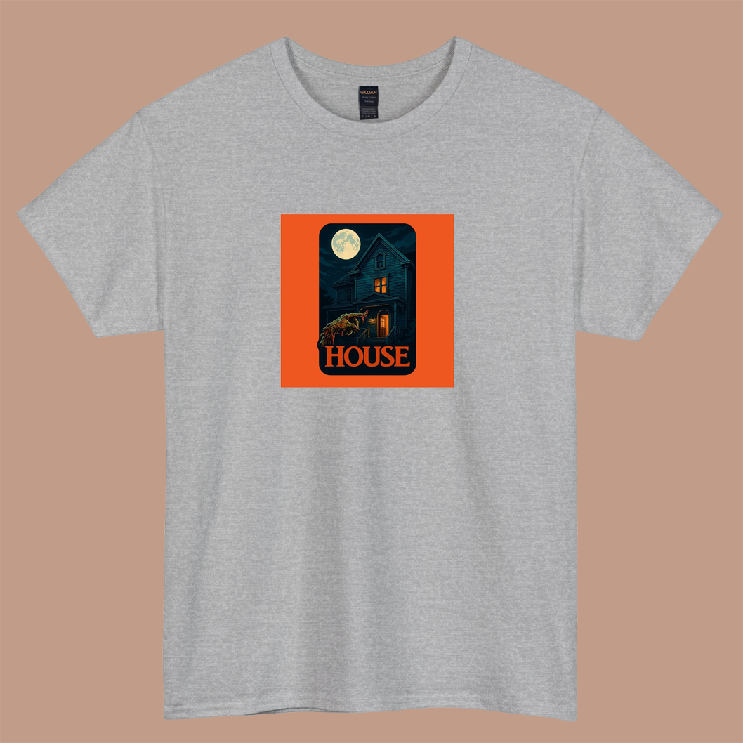 House - 80s Horror Movie logo short SLEEVE T SHIRT -P