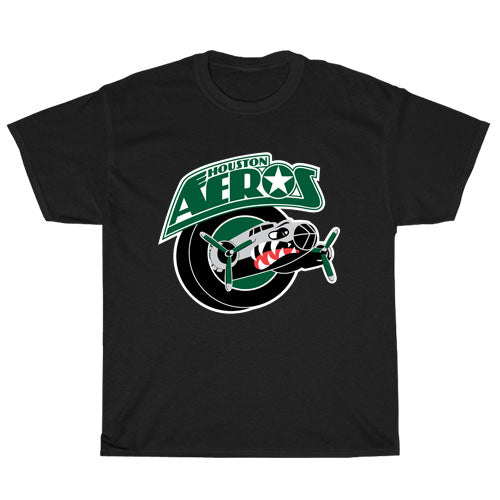 Houston-Aeros Logo Unisex Men's T Shirt Size S to 3XL