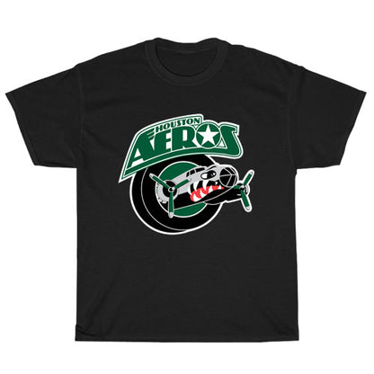 Houston-Aeros Logo Unisex Men's T Shirt Size S to 3XL