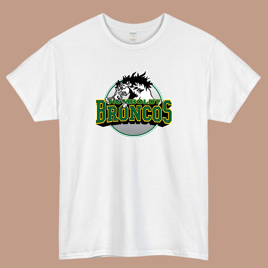Humboldt broncos Logo Mens Unisex Short Sleeve T-Shirt Size S-3XL - P