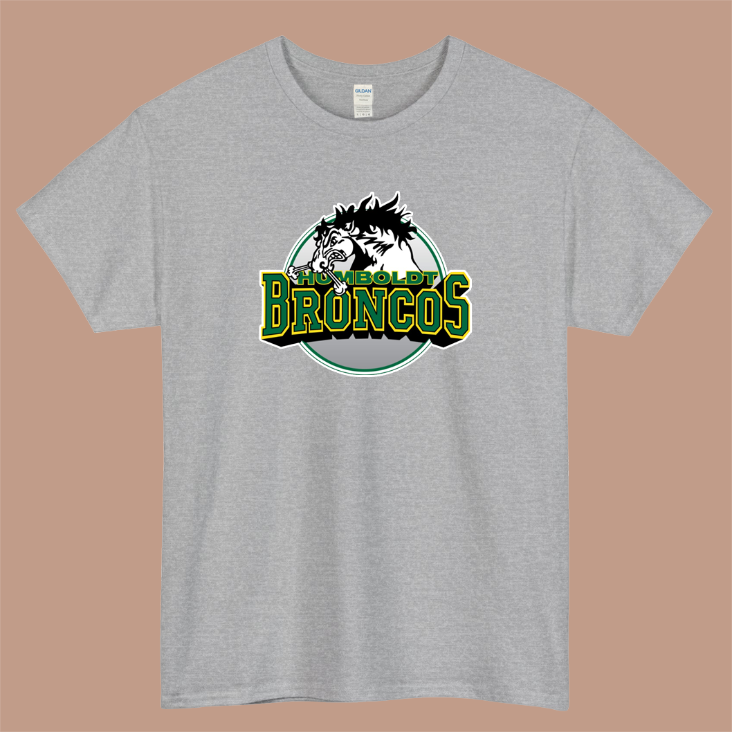 Humboldt broncos Logo Mens Unisex Short Sleeve T-Shirt Size S-3XL - P