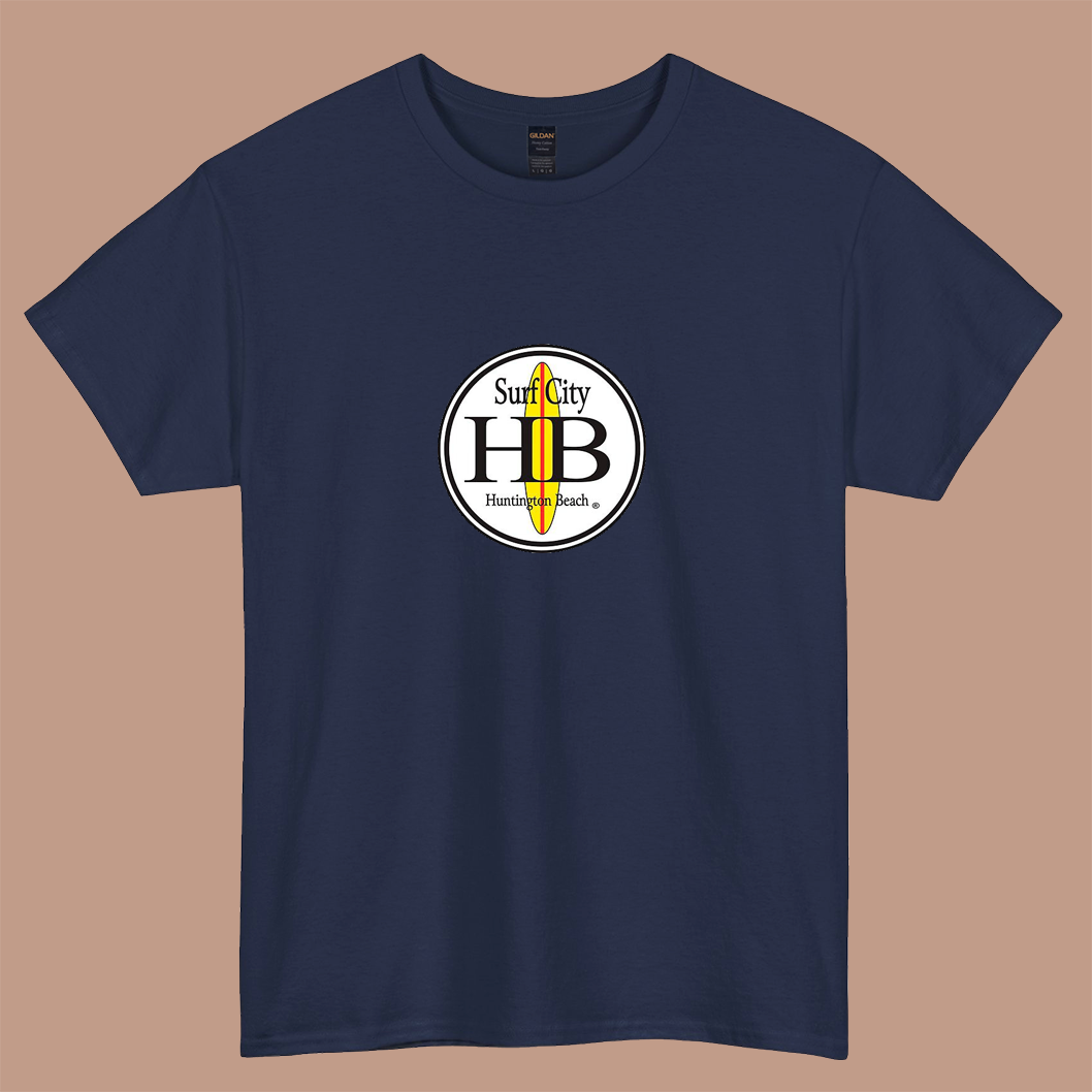Huntington Beach logo  short sleeve t shirt Size S-3XL -P