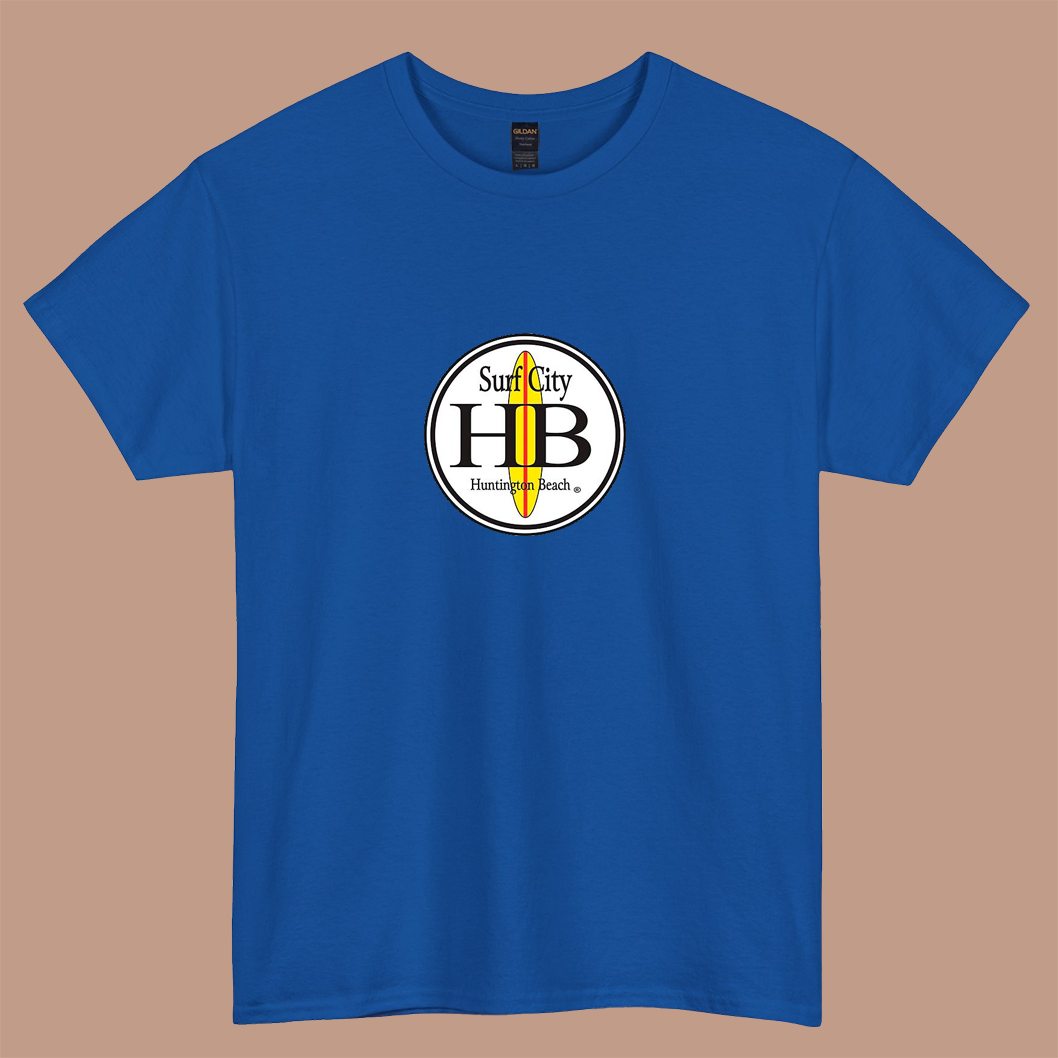 Huntington Beach logo  short sleeve t shirt Size S-3XL -P