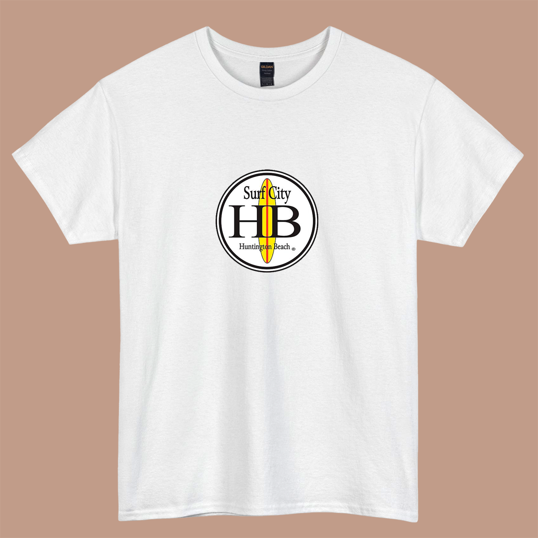 Huntington Beach logo  short sleeve t shirt Size S-3XL -P