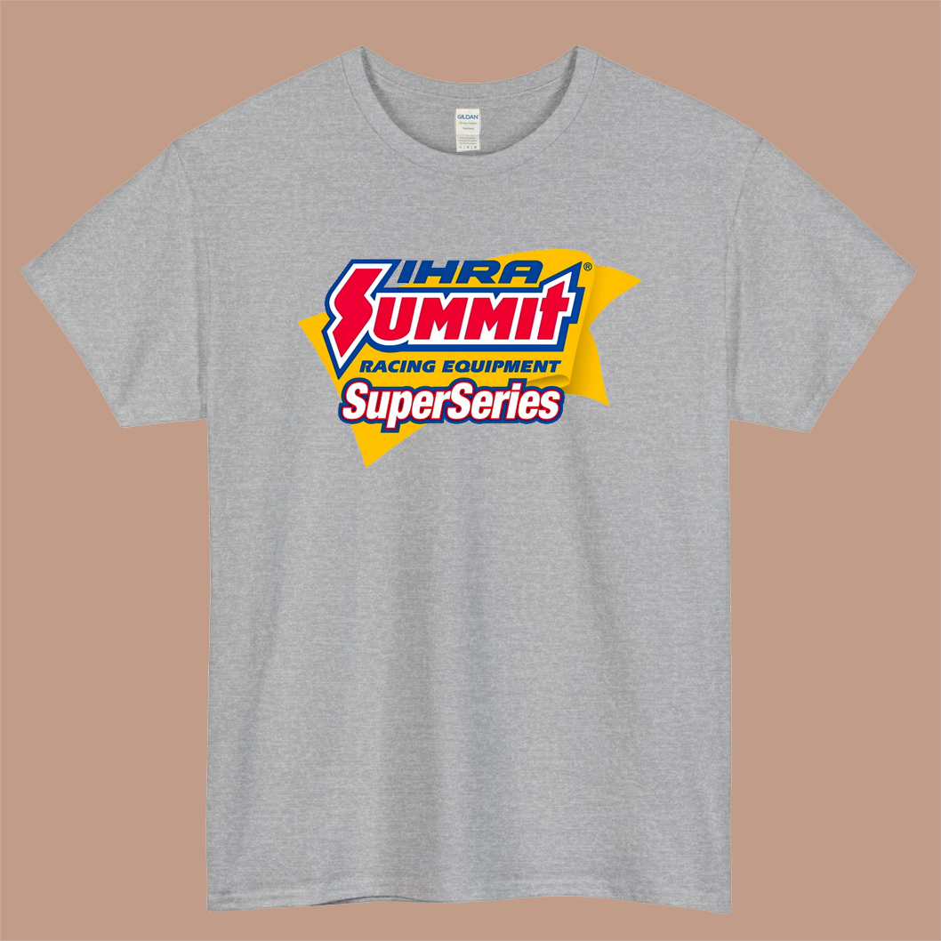 IHRA Summit Super Series Logo Mens Unisex Short Sleeve Gray T-Shirt Size S-3XL