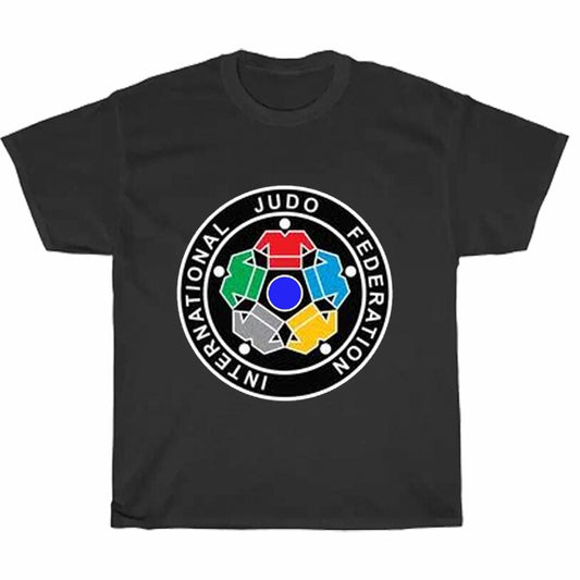 IJF International Judo Federation Logo Men's Unisex T Shirt Size S to 3XL