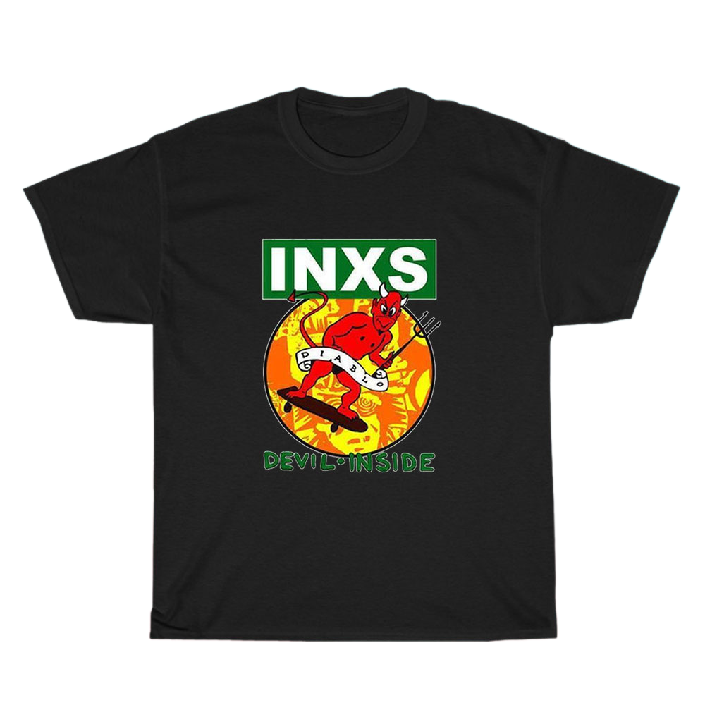 INXS DEVIL INSIDE Logo Men's Unisex T Shirt Size S to 3XL