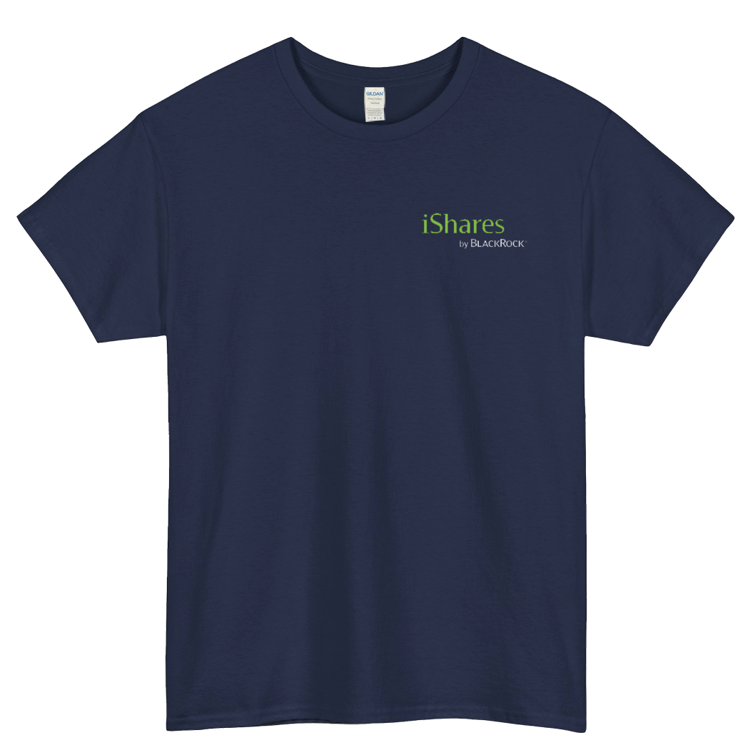 ISHARES BY BLACKROCK LOGO SHORT SLEEVE T SHIRT S-5XL- P
