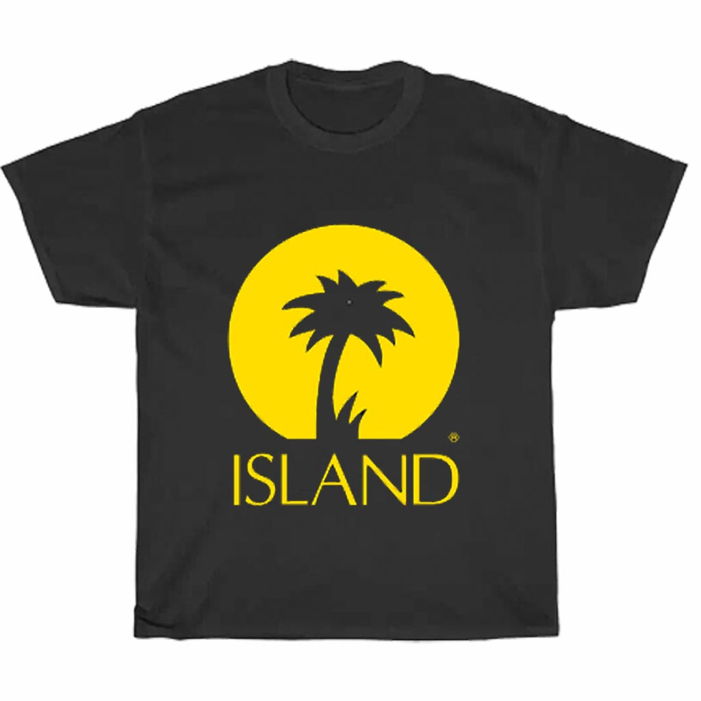 ISLAND RECORDS Palm Logo Men's Unisex T Shirt Size S to 3XL