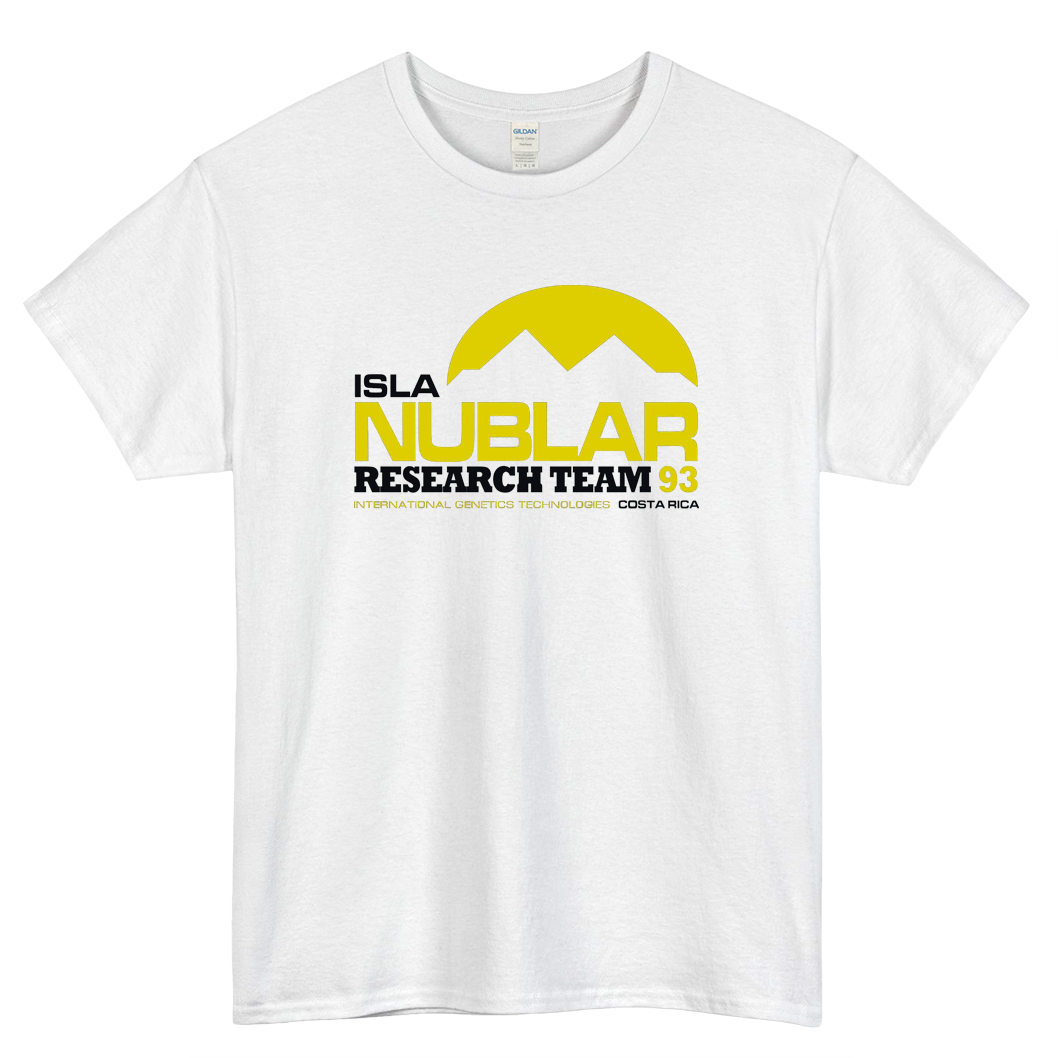 ISLA NUBLAR RESEARCH FACILITY LOGO SHORT SLEEVE T SHIRT S-5XL- P