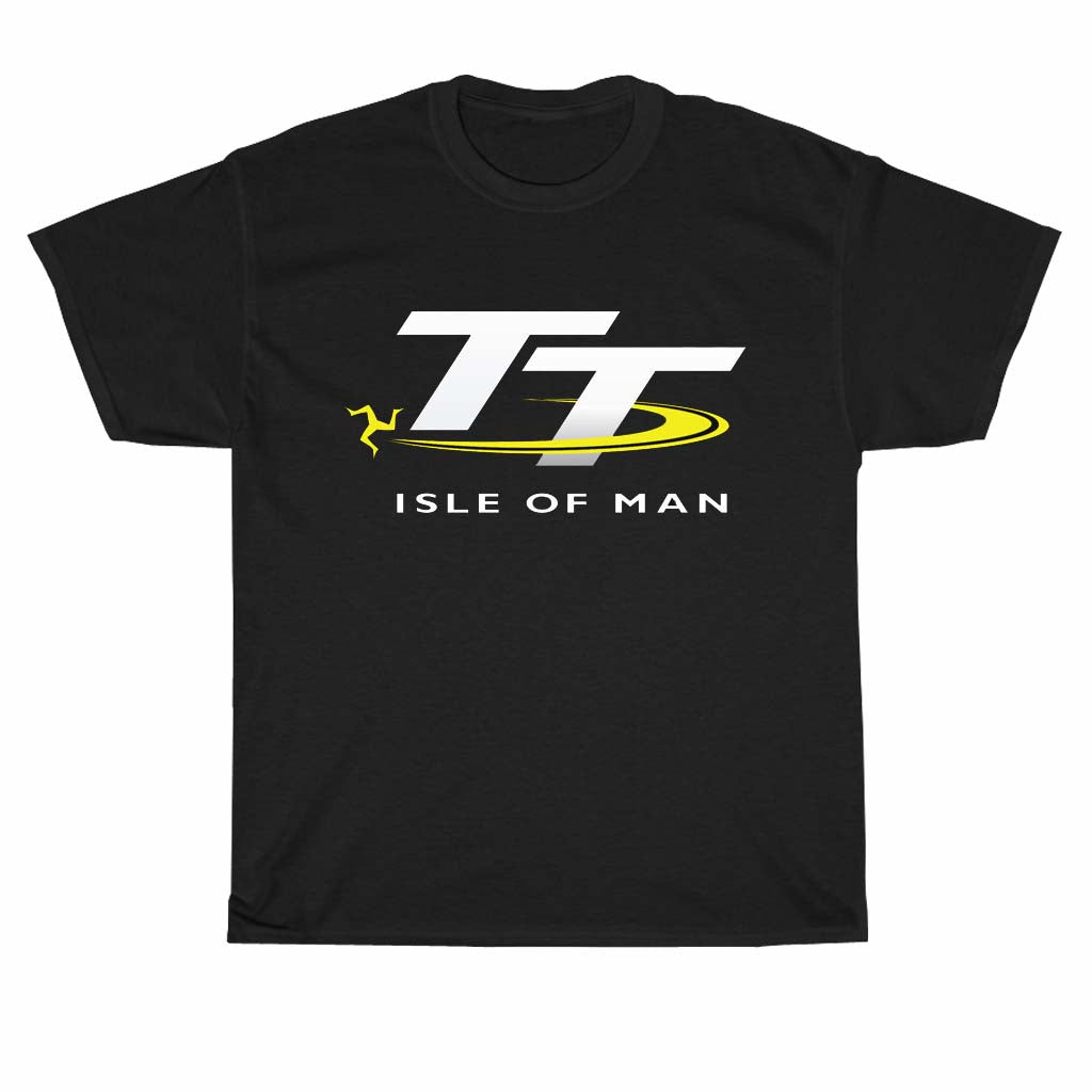 Isle Of Man TT Racing Logo Men's Unisex T Shirt Size S to 3XL