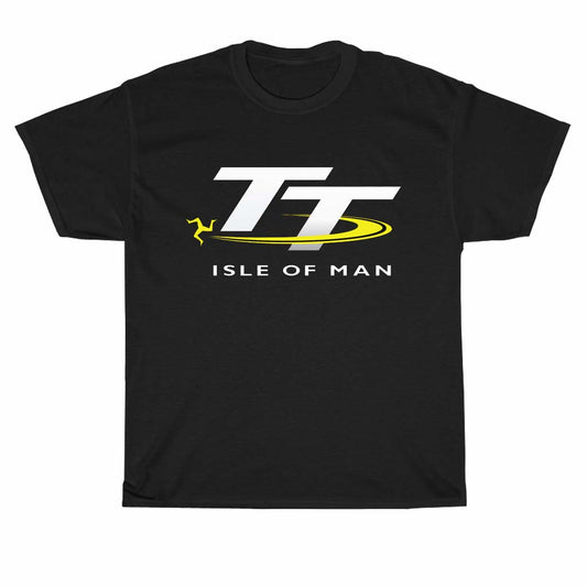 Isle Of Man TT Racing Logo Men's Unisex T Shirt Size S to 3XL