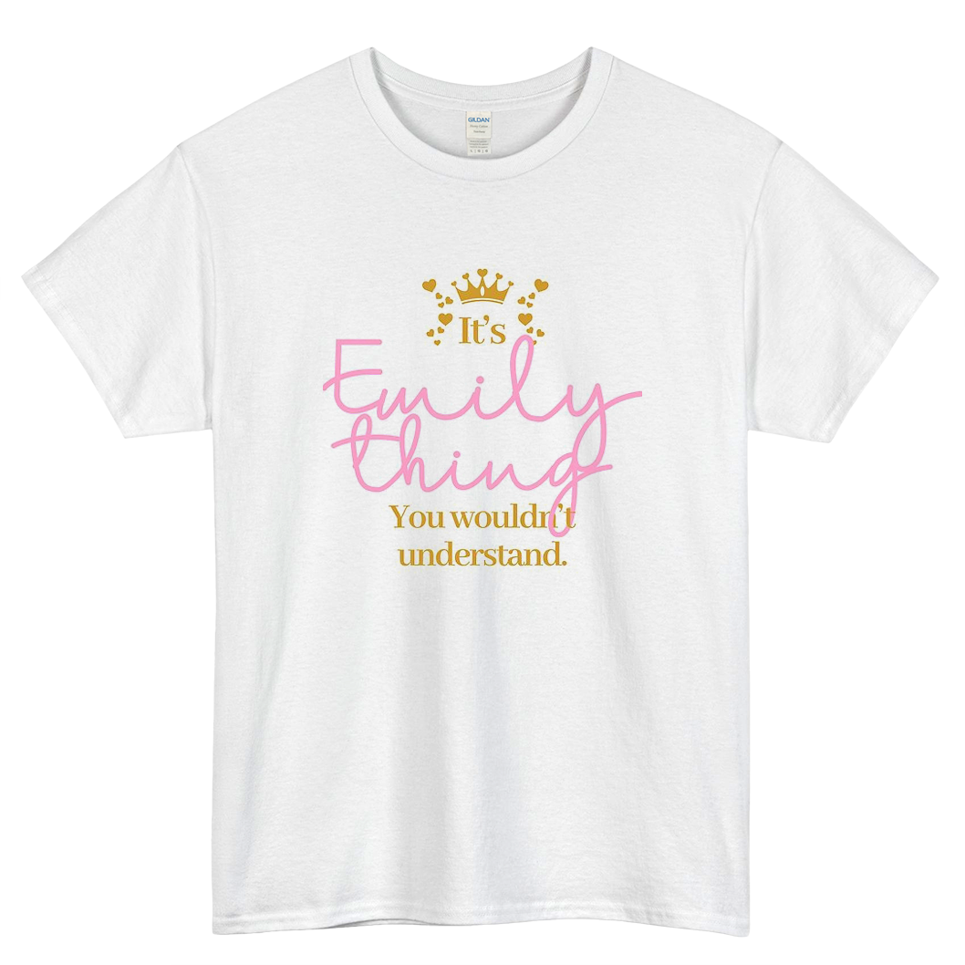 Its Emily thing Logo Mens Unisex Short Sleeve T-Shirt Size S-3XL - P