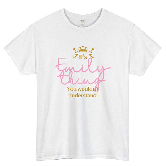 Its Emily thing Logo Mens Unisex Short Sleeve T-Shirt Size S-3XL - P