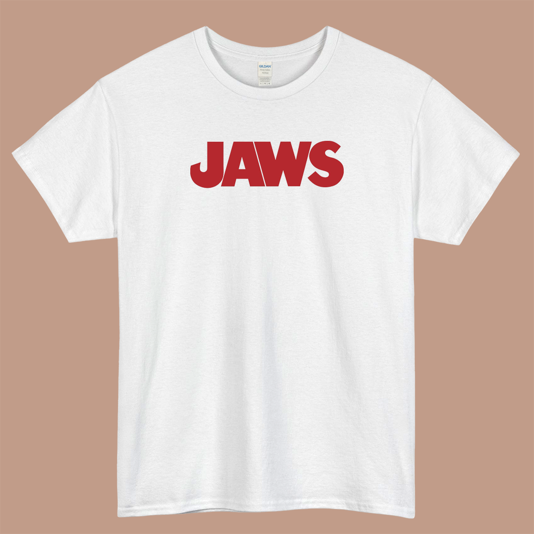 JAWS movie Logo Mens Unisex Short Sleeve T-Shirt Size S-3XL - P