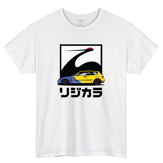 JDM Honda Civic EG Hatchback Spoon Sports Logo Mens Unisex Short Sleeve T-Shirt Size S-3XL - P