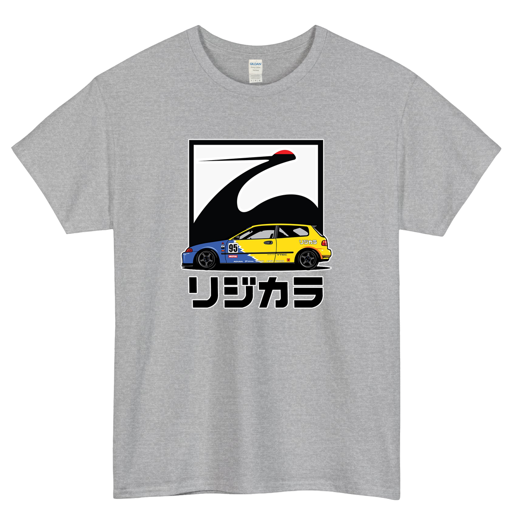 JDM Honda Civic EG Hatchback Spoon Sports Logo Mens Unisex Short Sleeve T-Shirt Size S-3XL - P