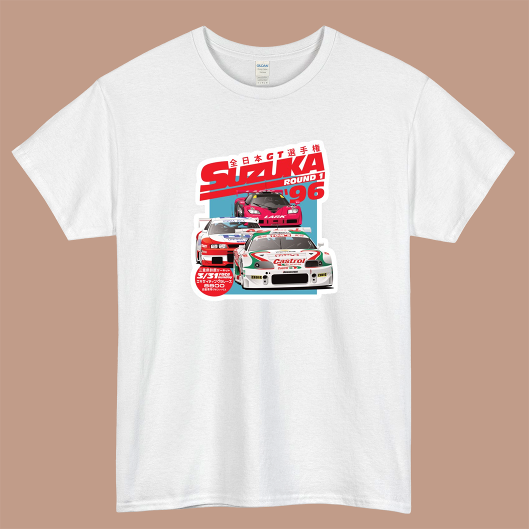 JGTC Suzuka 1996 Logo Mens Unisex Short Sleeve T-Shirt Size S-3XL - P