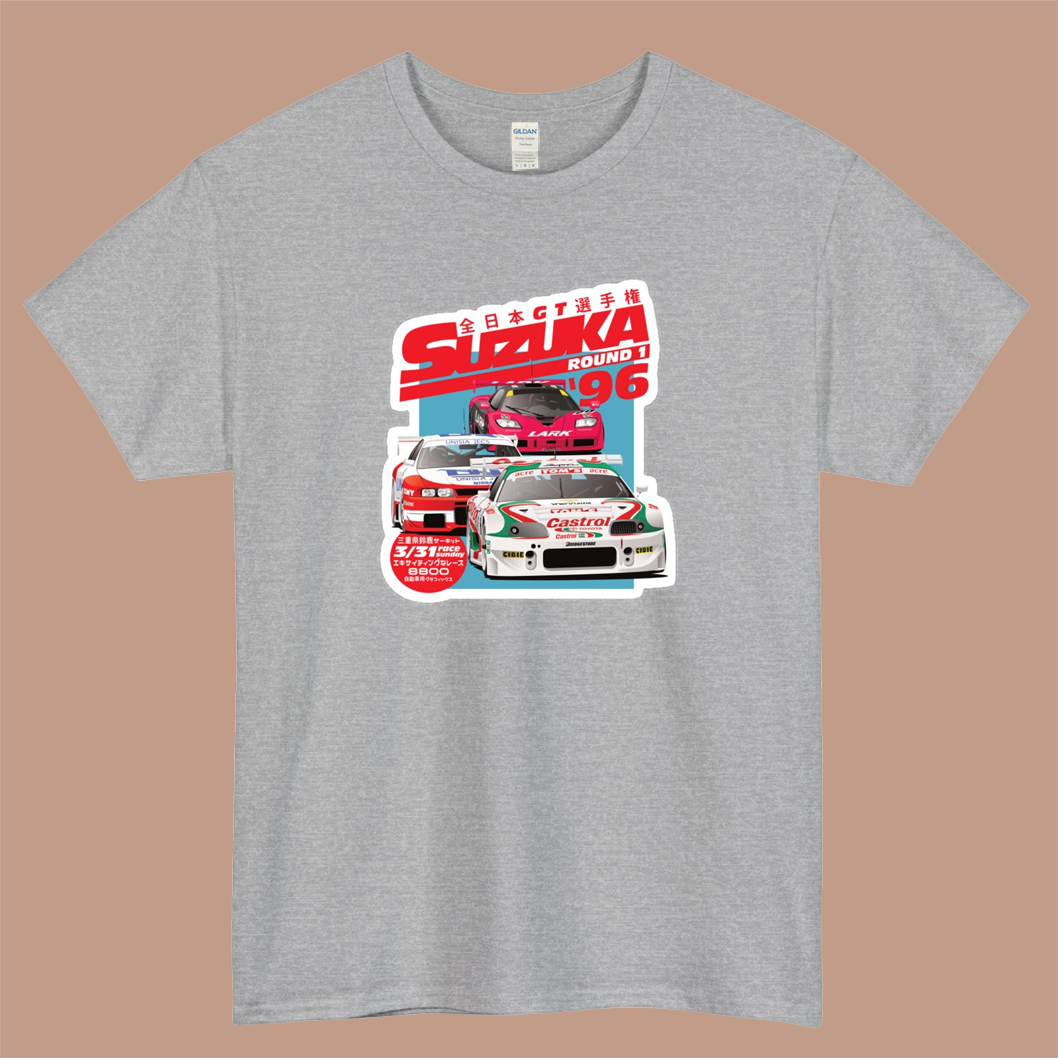 JGTC Suzuka 1996 Logo Mens Unisex Short Sleeve T-Shirt Size S-3XL - P