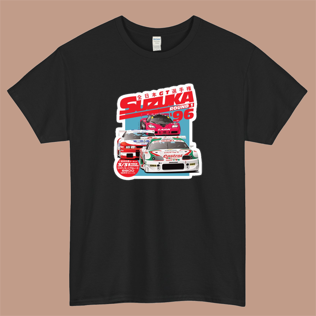JGTC Suzuka 1996 Logo Mens Unisex Short Sleeve T-Shirt Size S-3XL - P