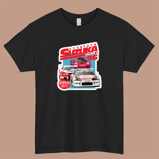 JGTC Suzuka 1996 Logo Mens Unisex Short Sleeve T-Shirt Size S-3XL - P