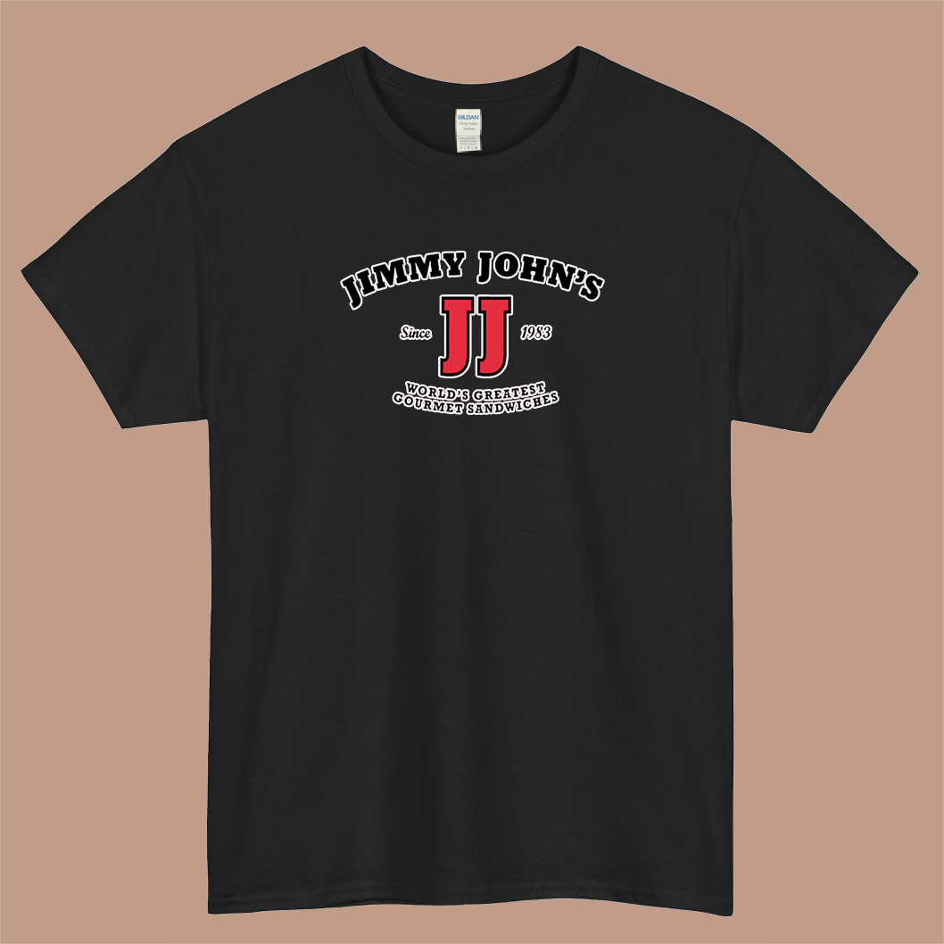 JIMMY JOHN'S Gourmet Sandwiches Logo Mens Unisex Short Sleeve T-Shirt Size S-3XL - P