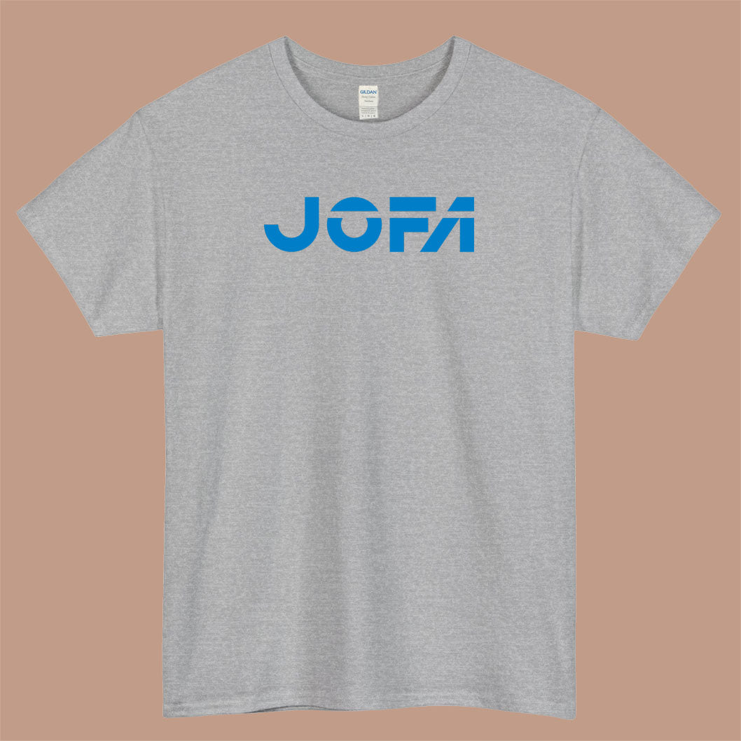 JOFA Hockey Logo Mens Unisex Short Sleeve Gray T-Shirt Size S-3XL