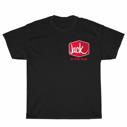 Jack in The Box Burger Logo Men's Black T-shirt Logo Unisex Men's T Shirt Size S to 3XL