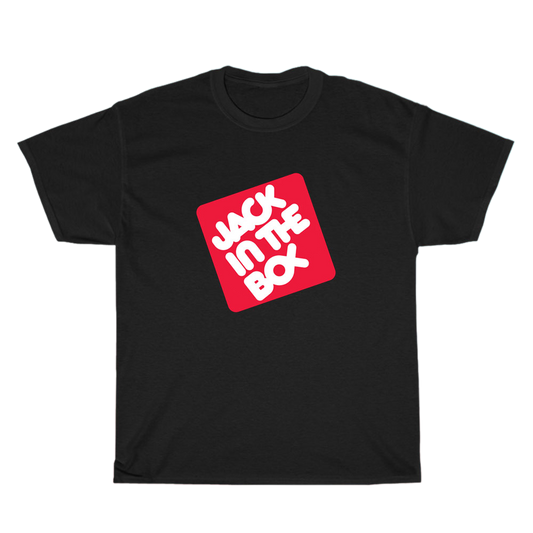 Jack in The Box Hamburgers Restaurant logo Men's Unisex T Shirt Size S to 3XL