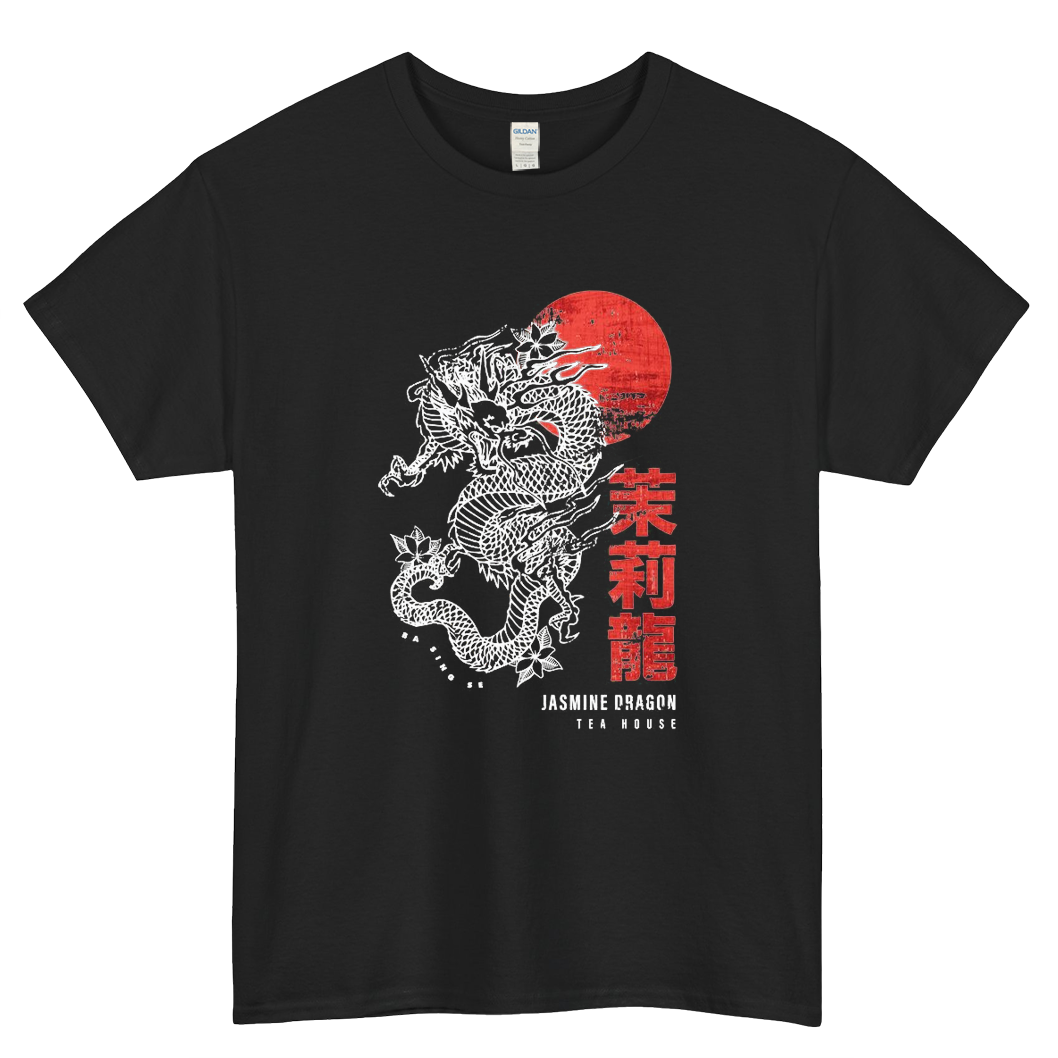 Jasmine Dragon Tea House Logo Mens Unisex Short Sleeve T-Shirt Size S-3XL - P
