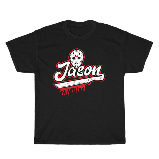 Jason Voorhees  Logo Men's Unisex T Shirt Size S to 3XL