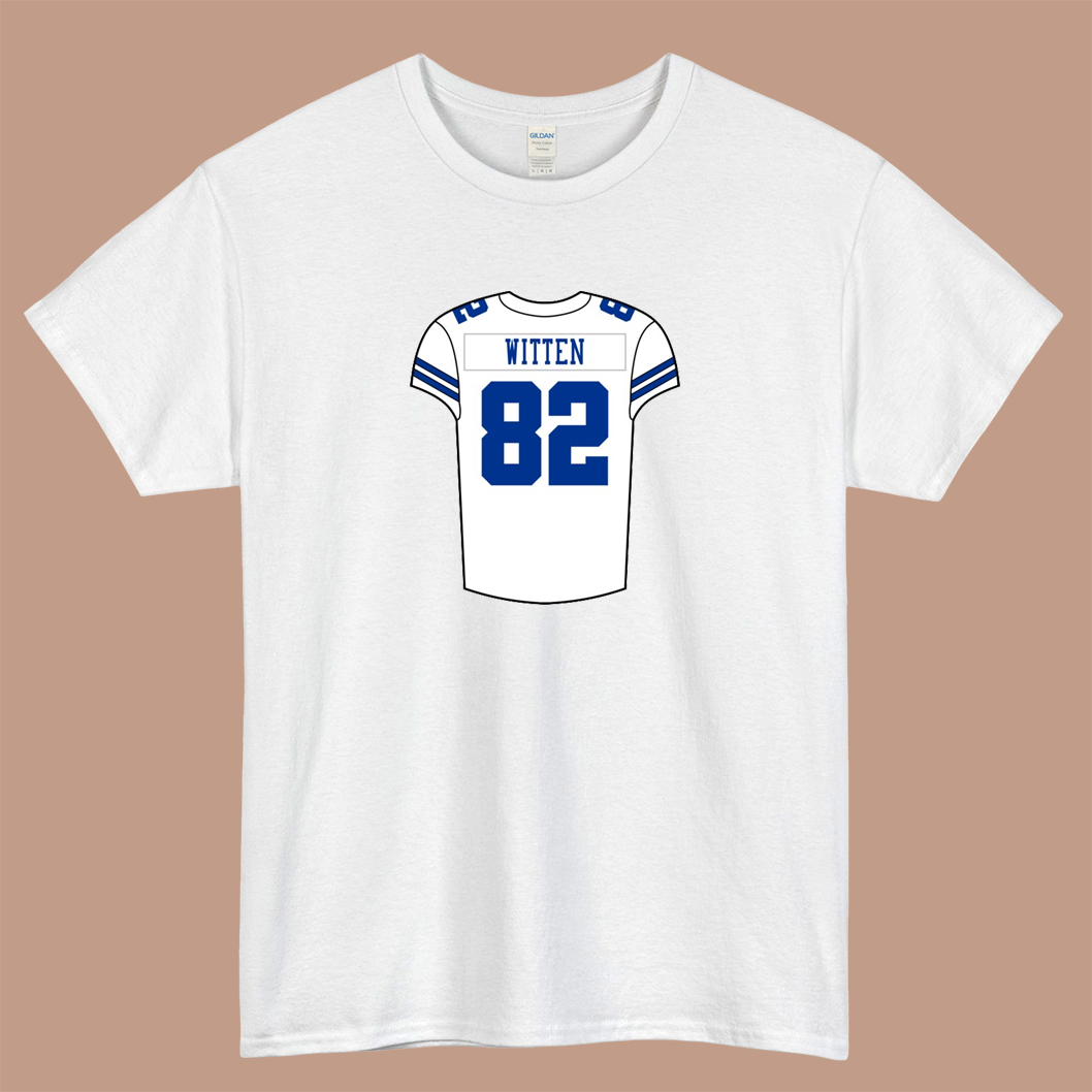 Jason Witten Home Jersey Logo Mens Unisex Short Sleeve T-Shirt Size S-3XL - P