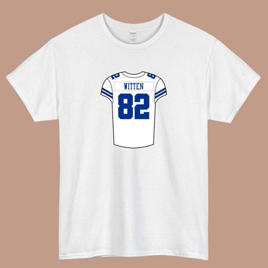 Jason Witten Home Jersey Logo Mens Unisex Short Sleeve T-Shirt Size S-3XL - P