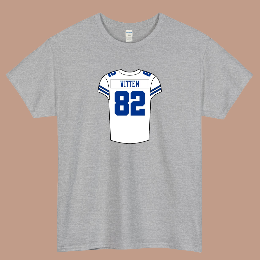 Jason Witten Home Jersey Logo Mens Unisex Short Sleeve T-Shirt Size S-3XL - P