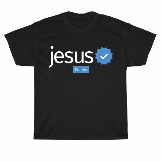 Jesus Follower Funny Jesus Design Great Gift Idea logo Men's Unisex T Shirt Size S to 3XL