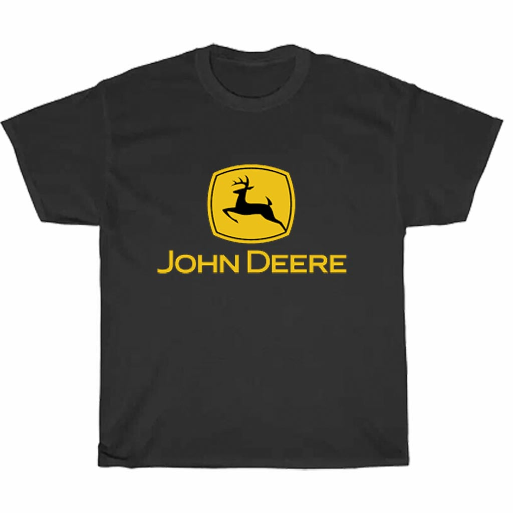 John Deere Logo Men's Unisex T Shirt Size S to 3XL