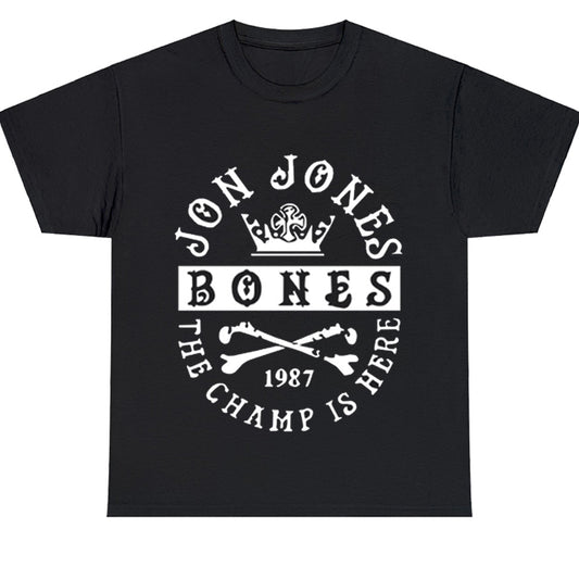Jon Bones Jones MMA Fighter Logo Men's Unisex T Shirt Size S to 3XL