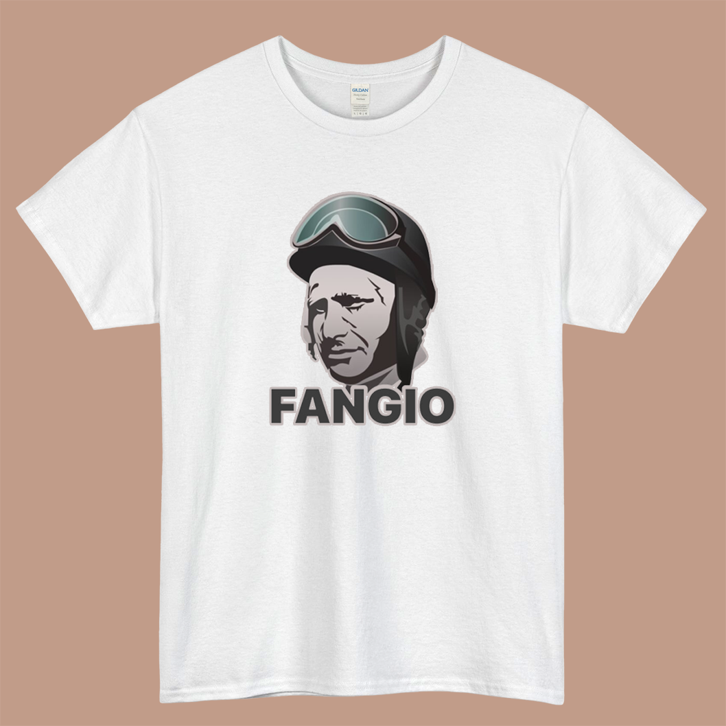 Juan Manuel Fangio Logo Mens Unisex Short Sleeve T-Shirt Size S-3XL - P
